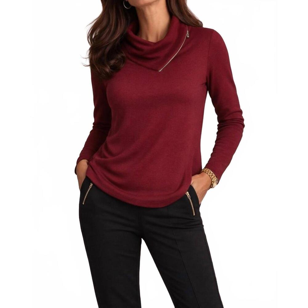 NEW E.L.I. the zermatt top in garnet